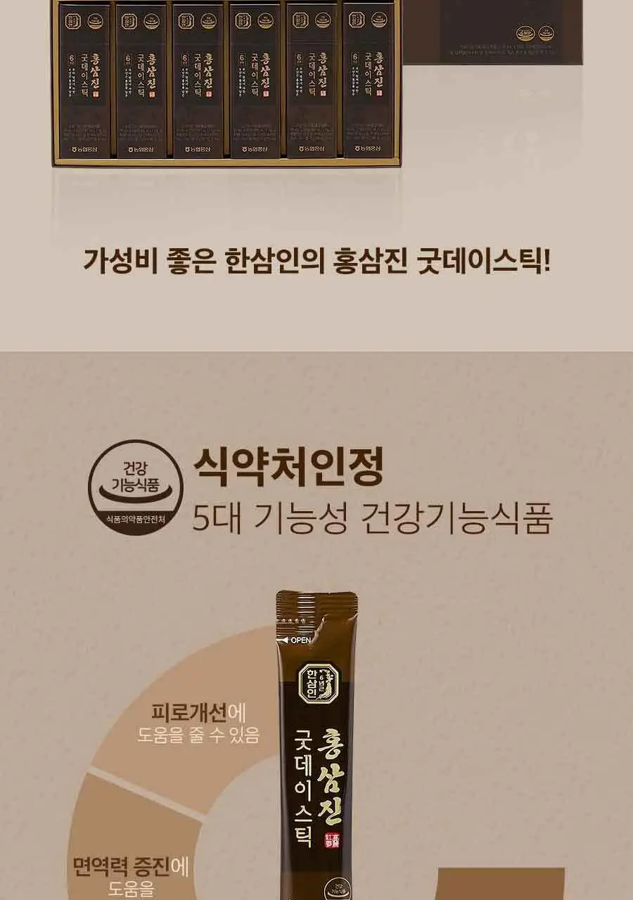 [박보영PICK] 한삼인 굿데이스틱 60포 1세트 (60일분)+쇼핑백 상세페이지 3
